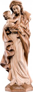 Copertina di 'Statua della Madonna Germania da 20 cm in legno con mordente in 3 toni di marrone - Demetz Deur'