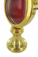 Immagine di 'Reliquiario a ostensorio in ottone color oro - altezza 9,5 cm,  5,3 cm'