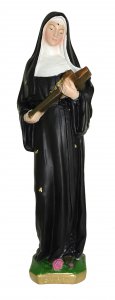 Copertina di 'Statua Santa Rita in gesso dipinta a mano - 30 cm'