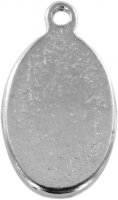 Immagine di 'Medaglia Madonna del Carmelo in metallo nichelato e resina - 1,5 cm'