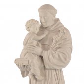 Immagine di 'Statua sacra in resina bianca "Sant'Antonio di Padova" - altezza 50 cm'