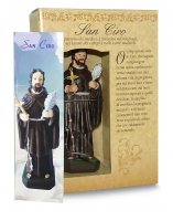 Immagine di 'Statua di San Ciro da 12 cm in confezione regalo con segnalibro'