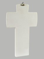 Immagine di 'Croce Padre Nostro effetto pietra - Sfondo bianco'