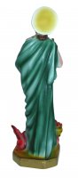 Immagine di 'Statua Santa Marta in gesso madreperlato dipinta a mano - altezza: 30 cm circa'
