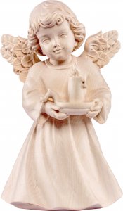 Copertina di 'Statuina dell'angioletto con candela, linea da 10 cm, in legno naturale, collezione Angeli Sissi - Demetz Deur'