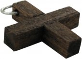 Immagine di 'Croce in legno color palissandro - 2,5 cm'