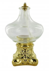 Copertina di 'Lampada per il Santissimo a forma di cipollina con base - 9,5 cm'