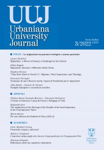Copertina di 'Urbaniana University Journal. 2022/3: FOCUS - Le migrazioni tra pensiero teologico e azione pastorale'