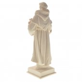 Immagine di 'Statua sacra in resina bianca con base "Sant'Antonio di Padova" - altezza 21 cm'