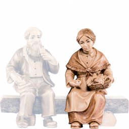 Copertina di 'Nonna seduta H.K. - Demetz - Deur - Statua in legno dipinta a mano. Altezza pari a 11 cm.'