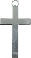 Immagine di 'Croce in legno nero con retro in metallo - 4,3 cm'
