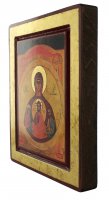Immagine di 'Icona greca in legno degli sposi "Nostra Signora dell'Alleanza" - 19x16 cm'