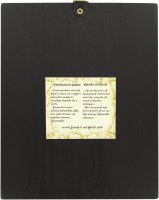 Immagine di 'IconaCristo libro aperto dipinta a mano su legno con fondo orocm 13x16'