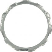 Immagine di 'Rosario anello in argento 925 con 10 croci misura italiana n20 - diametro interno mm 19,1 circa'