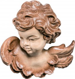 Copertina di 'Testina d'angelo dx - Demetz - Deur - Statua in legno dipinta a mano. Altezza pari a 14 cm.'