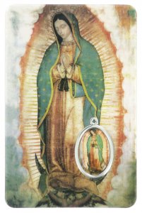 Copertina di 'Card Madonna di Guadalupe in PVC - 5,5 x 8,5 cm - spagnolo'