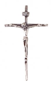 Copertina di 'Croce con Cristo riportato in argento 925 - 4,7 cm'