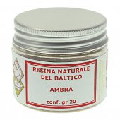 Resina naturale del baltico fragranza ambra - peso 20 g