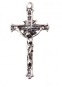 Copertina di 'Croce con Cristo riportato in argento 925 - 3,5 cm'