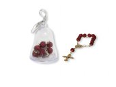 Campanella con rosario decina profumato "Santa Cresima" - grani tondi 5 mm