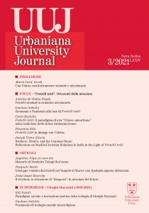Copertina di 'Urbaniana University Journal. 2021/3: Focus - Fratelli tutti'