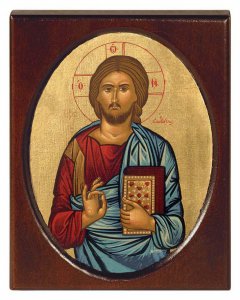 Copertina di 'Icona "Ges Cristo datore di vita" (cm 8 x 10,5)'