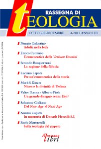 Copertina di 'Rassegna di Teologia n. 4/2012'