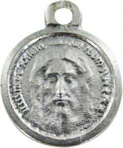 Copertina di 'Medaglia Volto di Cristo tonda in metallo argentato - 1,5 cm'