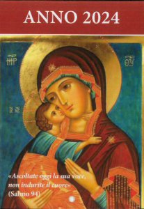Copertina di 'Ascoltate oggi la sua voce. Calendario liturgico 2024. Icona Madre di Dio di Vladimir'