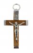 Croce in legno naturale con retro in metallo - 3,2 cm