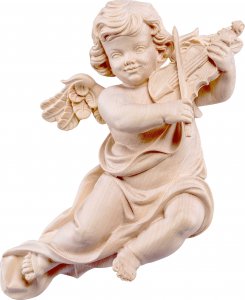 Copertina di 'Putto mariano con violino - Demetz - Deur - Statua in legno dipinta a mano. Altezza pari a 14 cm.'