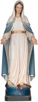 Statua in legno dipinta a mano "Madonna delle Grazie" - altezza 23 cm