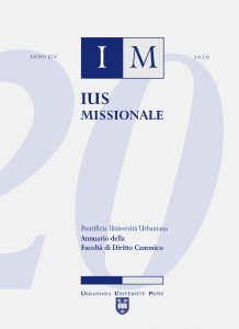 Copertina di 'Ius Missionale XIV/2020'