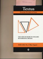 Textus. English studies in Italy (2016)