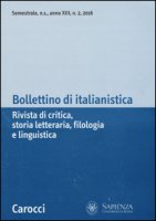 Bollettino di italianistica. Rivista di critica, storia letteraria, filologia e linguistica (2016)