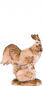 Copertina di 'Gruppo gallo con gallina H.K. - Demetz - Deur - Statua in legno dipinta a mano. Altezza pari a 11 cm.'
