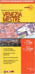 Copertina di 'Venezia 1:5 000Mestre 1:10 000. Ediz. multilingue'