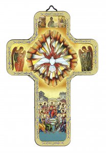 Copertina di 'Regalo Cresima: Croce icona dello Spirito Santo - 12 x 18 cm'