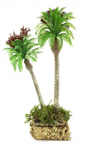 Copertina di 'Palma Doppia Per Presepe, Verde, Plastica, Sughero E Muschio, 18 Centimetri'