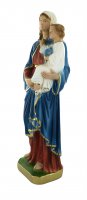 Immagine di 'Statua Madonna con bambino in gesso dipinta a mano - 30 cm'