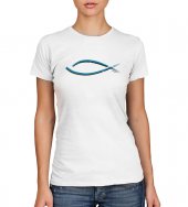 T-shirt Yeshua con pesce - taglia M - donna