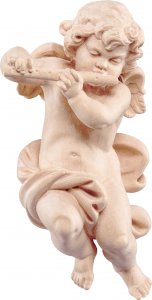 Copertina di 'Putto con flauto - Demetz - Deur - Statua in legno dipinta a mano. Altezza pari a 20 cm.'