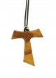 Tau in legno di ulivo da 4 cm (croce di San Francesco d'Assisi) - 50 pezzi