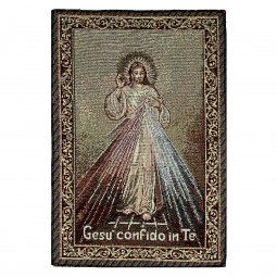 Copertina di 'Arazzo sacro "Ges misericordioso confido in te" - dimensioni 50x35 cm'