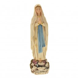 Copertina di 'Statua in resina colorata "Madonna di Lourdes" - altezza 20 cm'