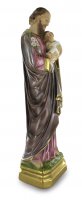 Immagine di 'Statua di San Giuseppe con Bambino, in gesso madreperlato, dipinta a mano - 60 cm'