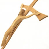 Immagine di 'Crocifisso moderno in legno brunito'