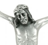 Immagine di 'Corpo di cristo in metallo argentato cm 15'