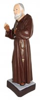 Immagine di 'Statua da esterno di Padre Pio in materiale infrangibile, dipinta a mano, da 60 cm'