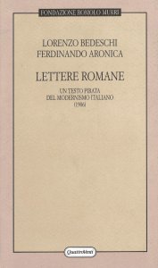 Copertina di 'Lettere romane. Un testo pirata del modernismo italiano (1906)'